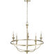 Emery 5 Light 29.1 inch Modern Gold Chandelier Ceiling Light